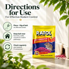 Ratol Granules application instructions for rodent control