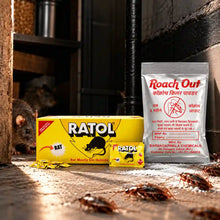 Ratol Cake and Roach Out Powder Combo for Rat and Cockroach Control