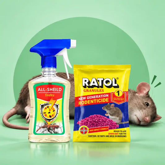 Ratol Rat Repellent Spray 150ml + Ratol Granules Combo
