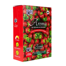 Aroma air freshener strawberry gel retail box pack