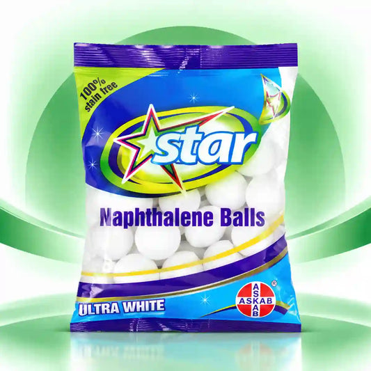 Star Ultra White Naphthalene Balls 100% stain free pouch pack