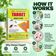 Target Lambda-Cyhalothrin 10% WP insecticide how it works