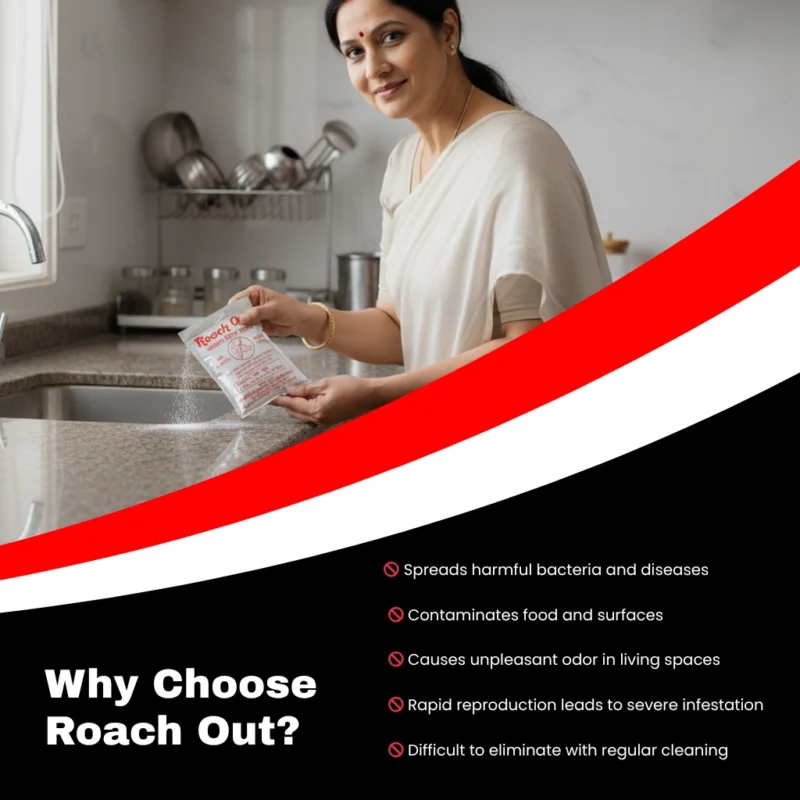 Roach-Out Roach Control Powder for Kitchen Bathroom and Cabinets