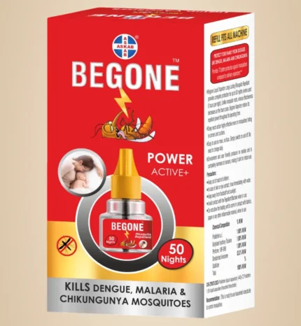 Begone Power Active+ 50 Nights Liquid Mosquito Vaporizer Refill Kills Dengue Malaria and Chikungunya Mosquitoes