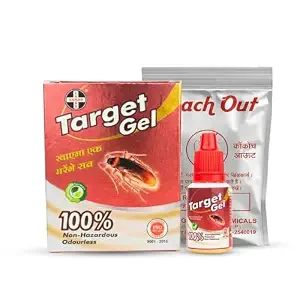 Target Cockroach Gel 20g and Roach-Out Powder Combo Pack for Complete Cockroach Control
