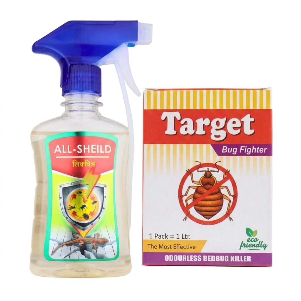 61M1Zs1dvrL._SL1024_ All Shield Car Rat Repellent + Target Bug Fighter 1Ltr Combo - Complete Vehicle & Home Pest Control Solution