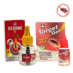 Target Gel + Begone Power Active 50 Nights Combo - Complete Cockroach & Mosquito Control Kit for Indian Homes